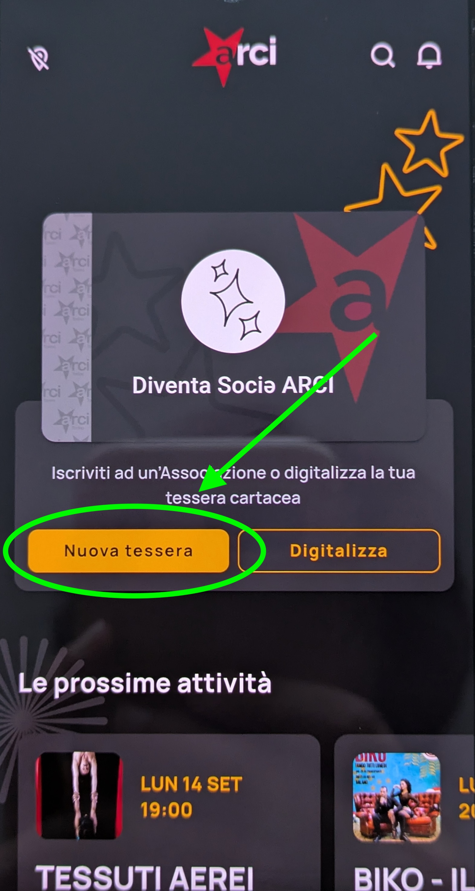 Tesseramento ARCI - passo 2