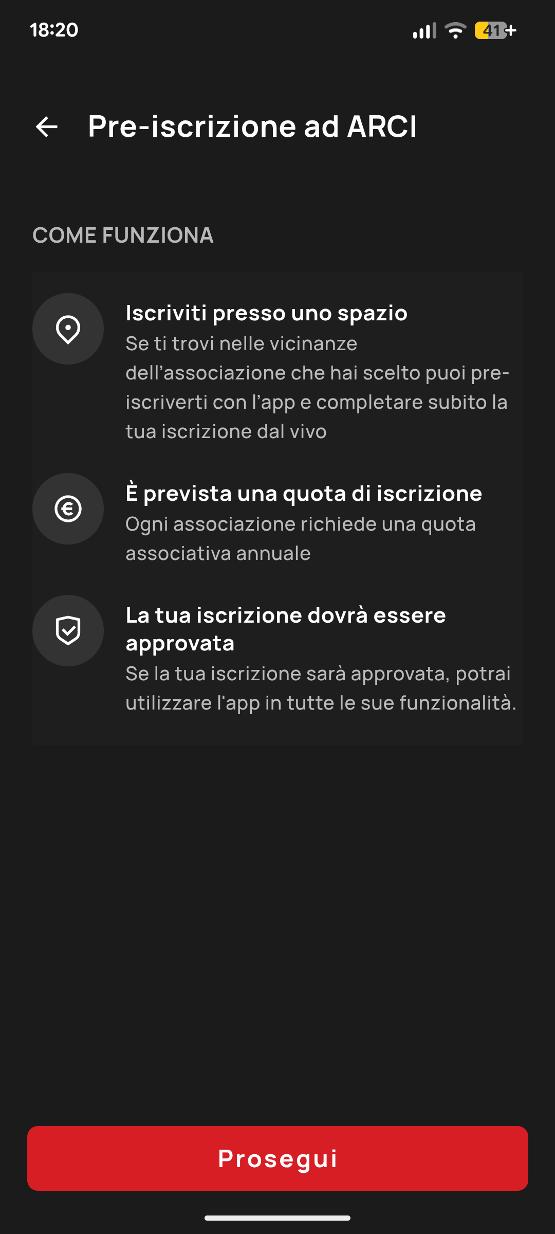 Tesseramento ARCI - passo 4